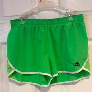 Adidas Women's Bright Green Athletic Shorts